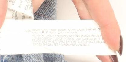 ZARA Women’s Blue Wide-Leg High Rise Jeans Size 10