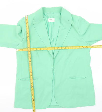 Marks and Spencer Womens Green Size 10 Regular Fit Single-Breasted Blazer