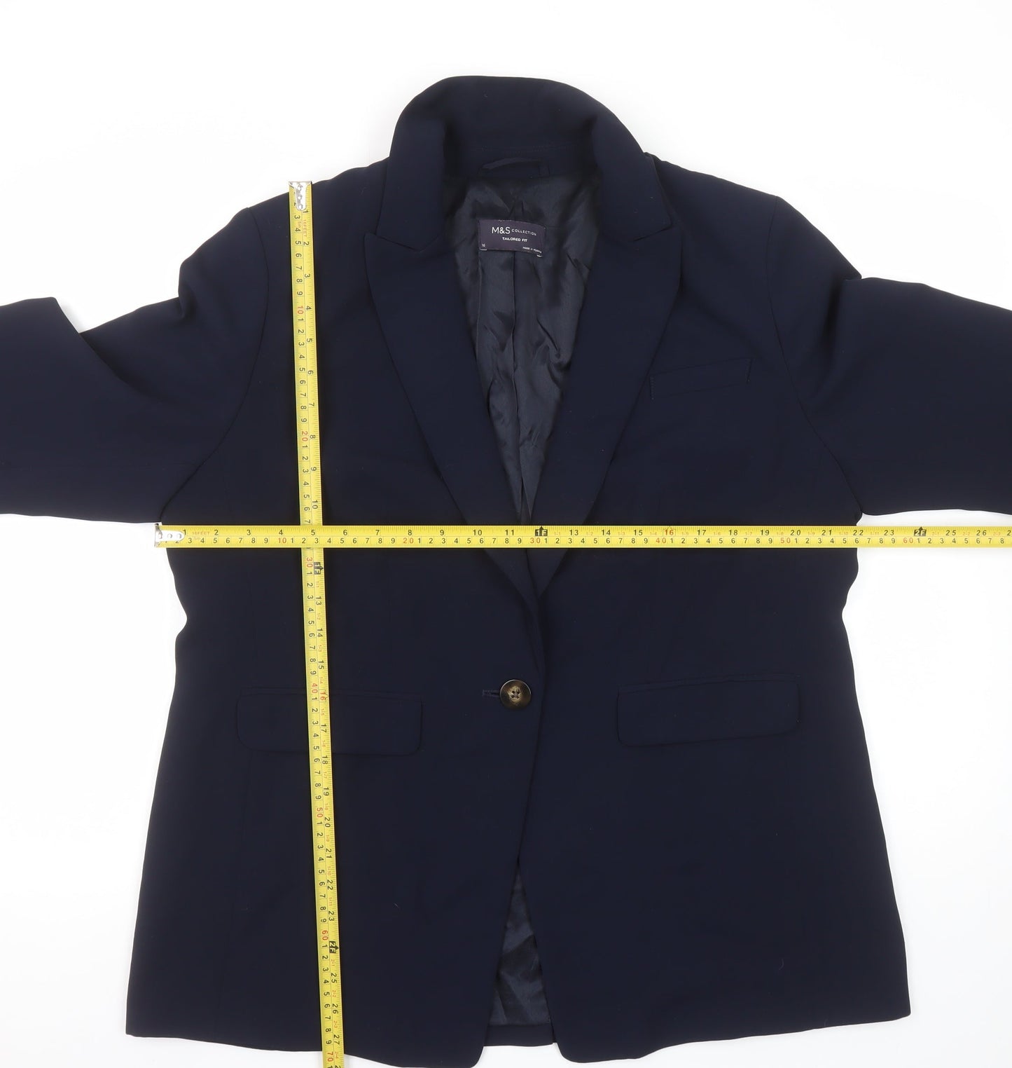 Marks and Spencer Women’s Blue Tailored Fit Blazer Size 16