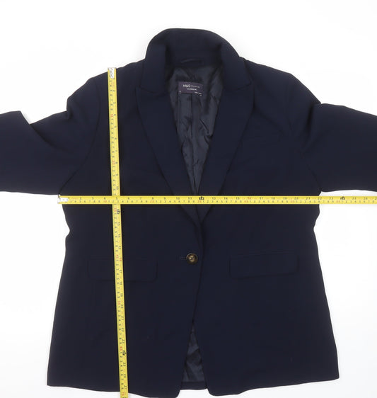 Marks and Spencer Women’s Blue Tailored Fit Blazer Size 16
