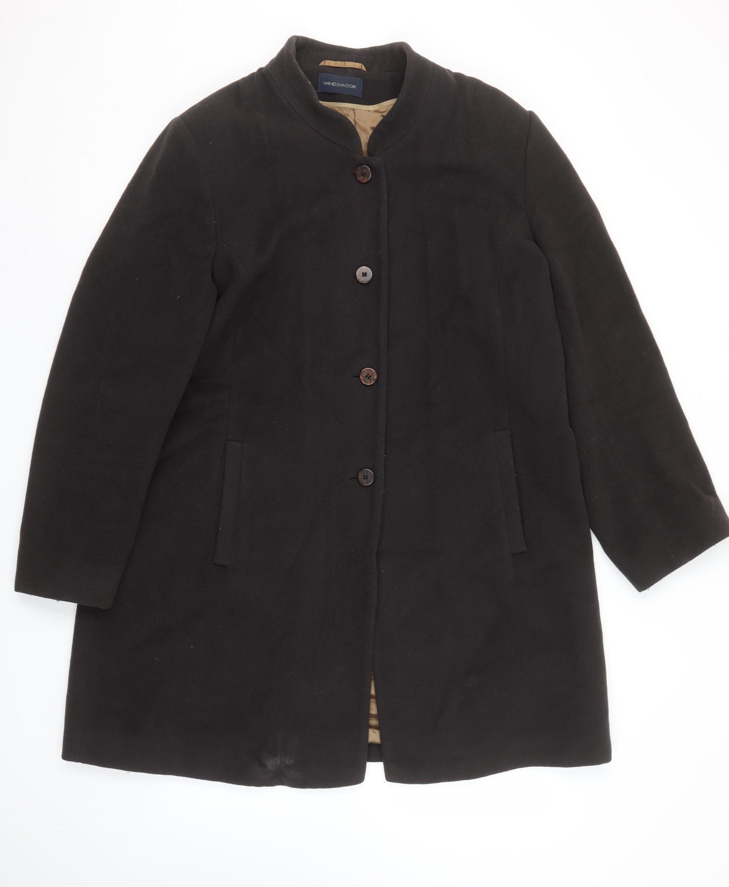 Womens UK Size 16 Windsmoor Black Overcoat