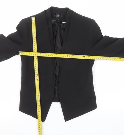 Womens UK Size 4 Topshop Petites Black Blazer