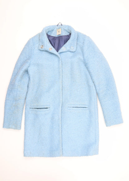 Womens UK Size 8 TU Blue Overcoat
