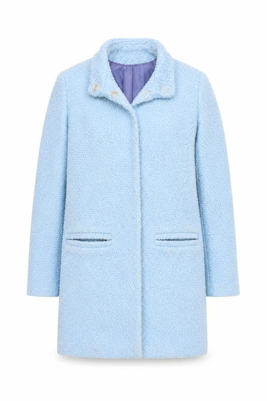 Womens UK Size 8 TU Blue Overcoat