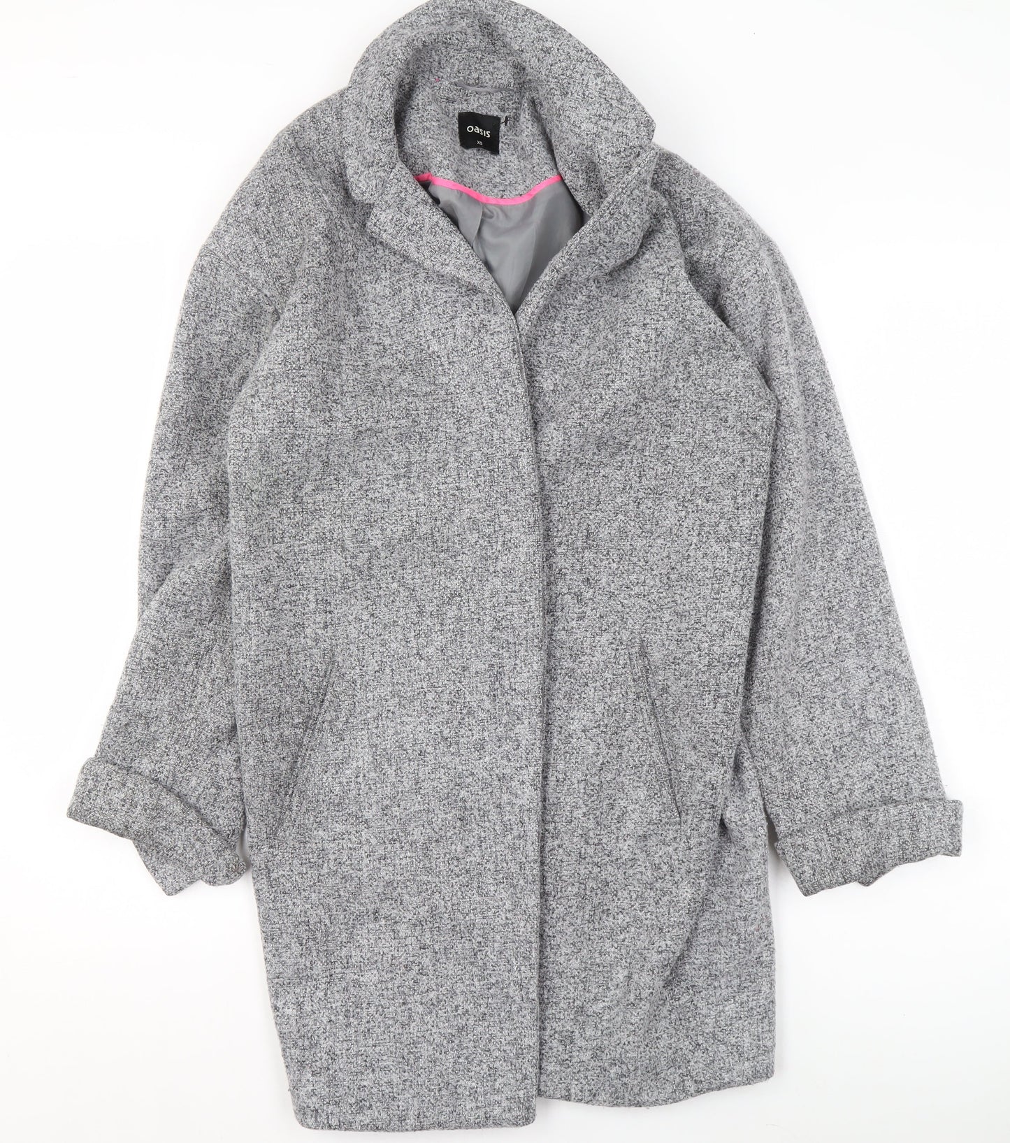 Womens UK Size XS Oasis Grey Overcoat