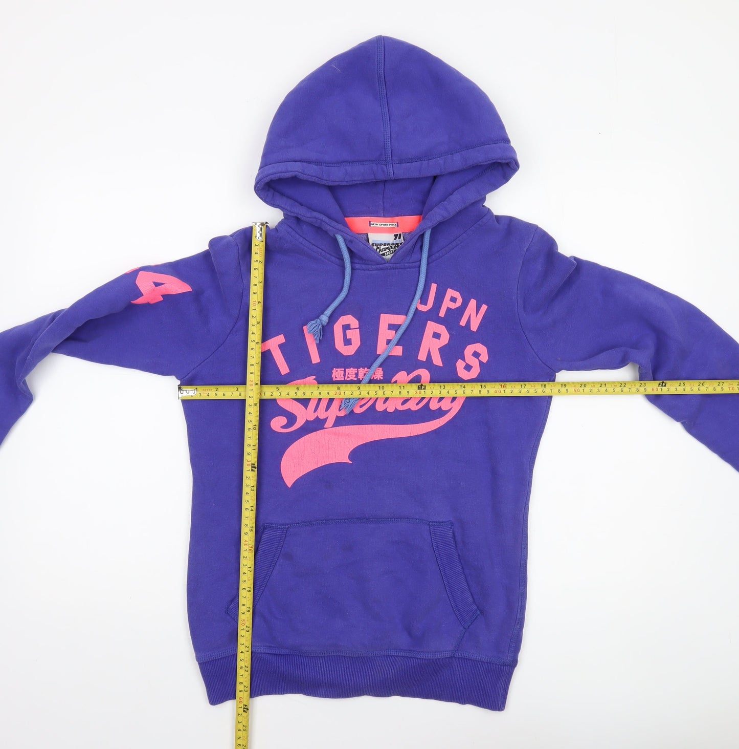 Superdry Women's Purple Graphic Pullover Hoodie Small