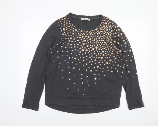 Womens UK Size M Oasis Black Pullover Sweatshirt