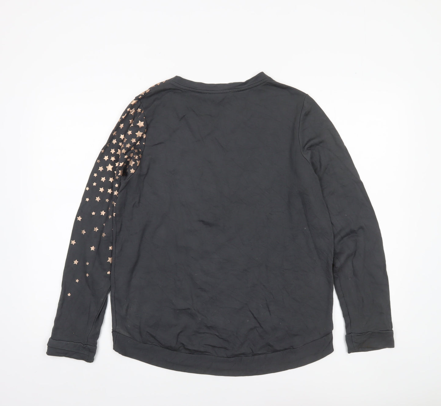 Womens UK Size M Oasis Black Pullover Sweatshirt