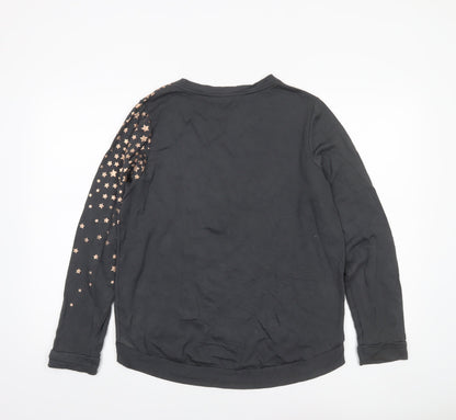 Womens UK Size M Oasis Black Pullover Sweatshirt