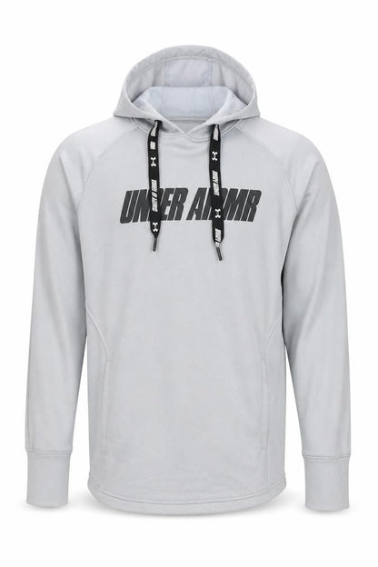Mens UK Size M Under armour Grey Pullover Hoodie