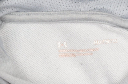 Mens UK Size M Under armour Grey Pullover Hoodie
