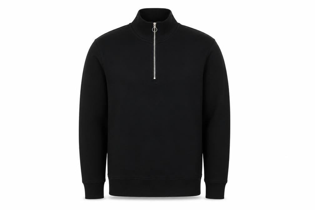 Mens UK Size S Weekday Black Henley Sweatshirt