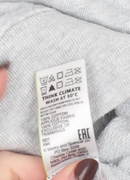 Womens UK Size 10 Marks and Spencer Grey Pullover Sweatshirt