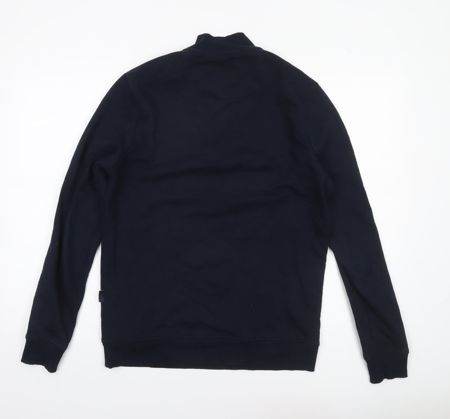 Mens UK Size M Mineral Blue Henley Sweatshirt