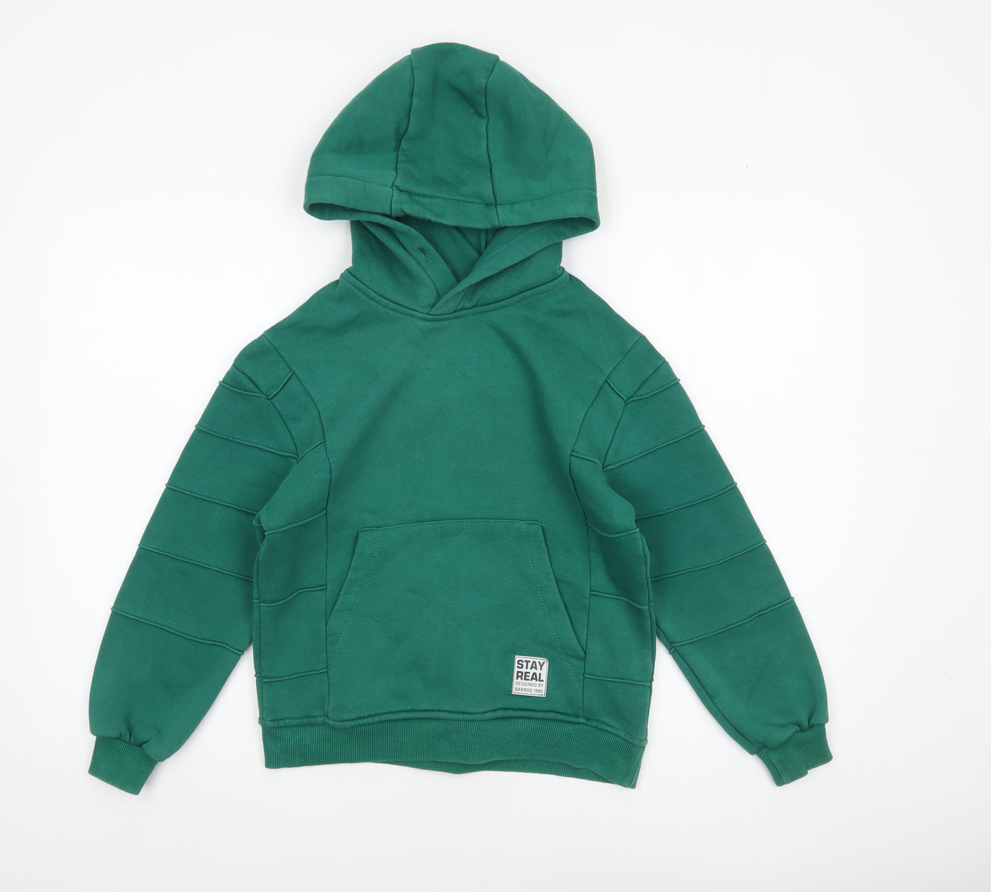 Boys UK Size 9 Years Haykids Club Green Pullover Hoodie