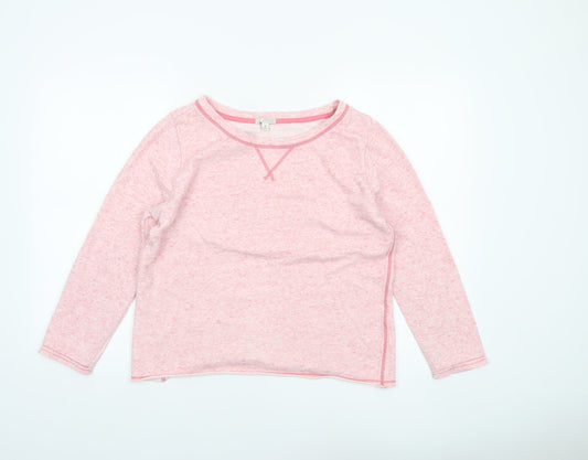 Gap Women Pink Long Sleeve Crew Neck Basic T-Shirt Medium