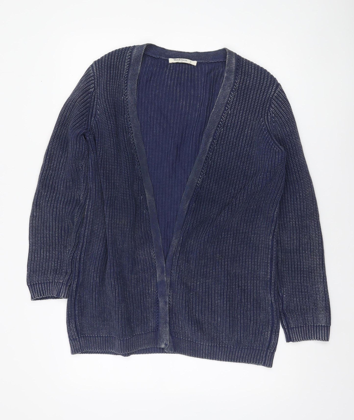 Womens UK Size S Woolovers Blue Cardigan Jumper