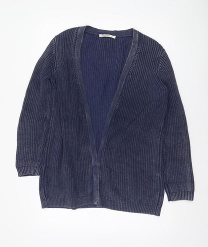 Womens UK Size S Woolovers Blue Cardigan Jumper