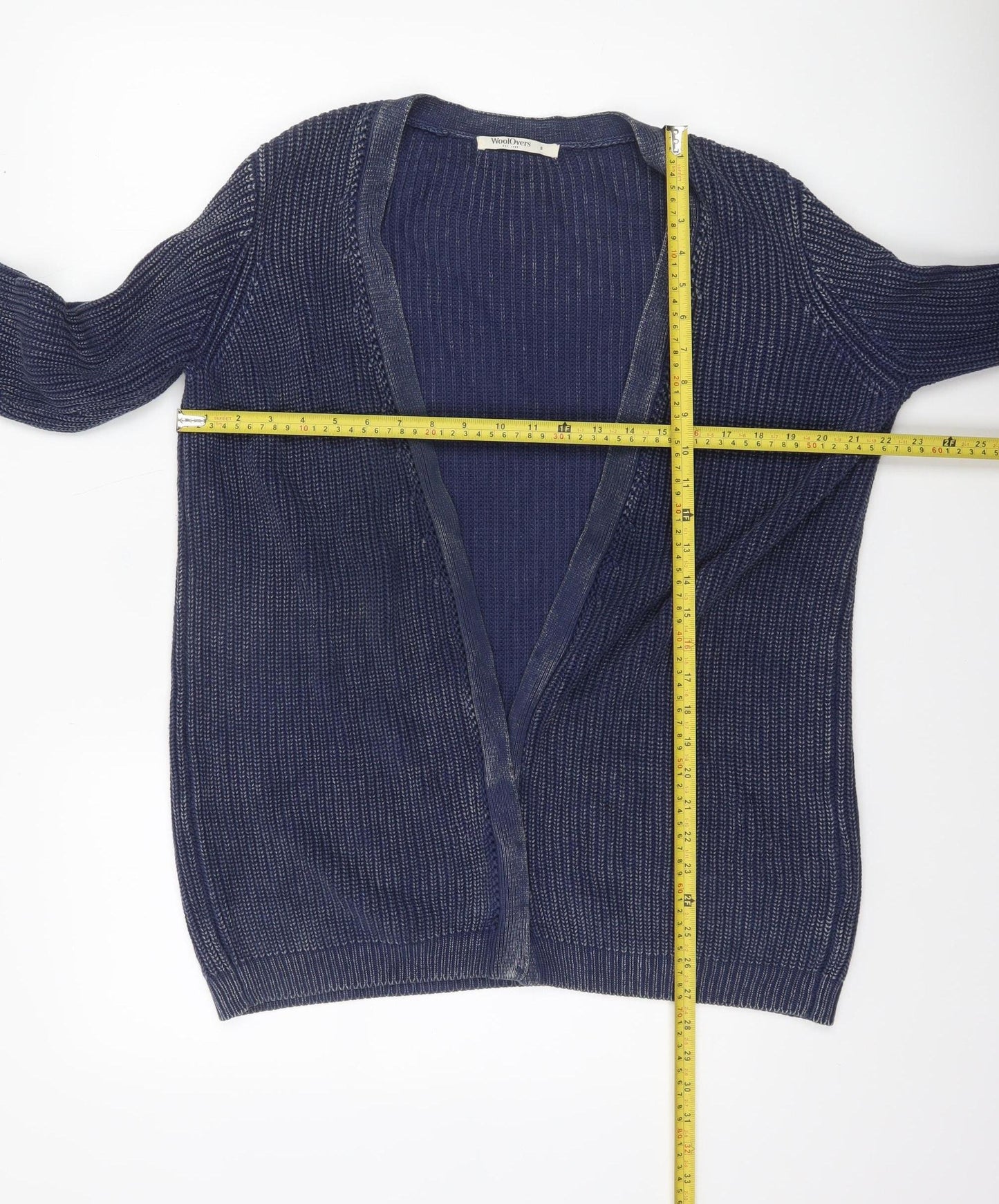 Womens UK Size S Woolovers Blue Cardigan Jumper