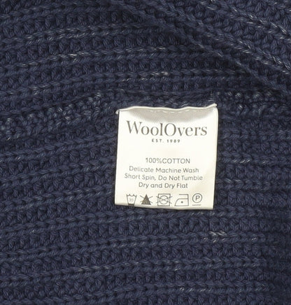 Womens UK Size S Woolovers Blue Cardigan Jumper