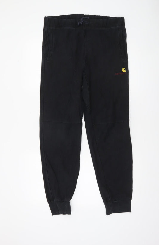 Carhartt WIP Men's Black Jogger Sweatpants M Cotton Blend