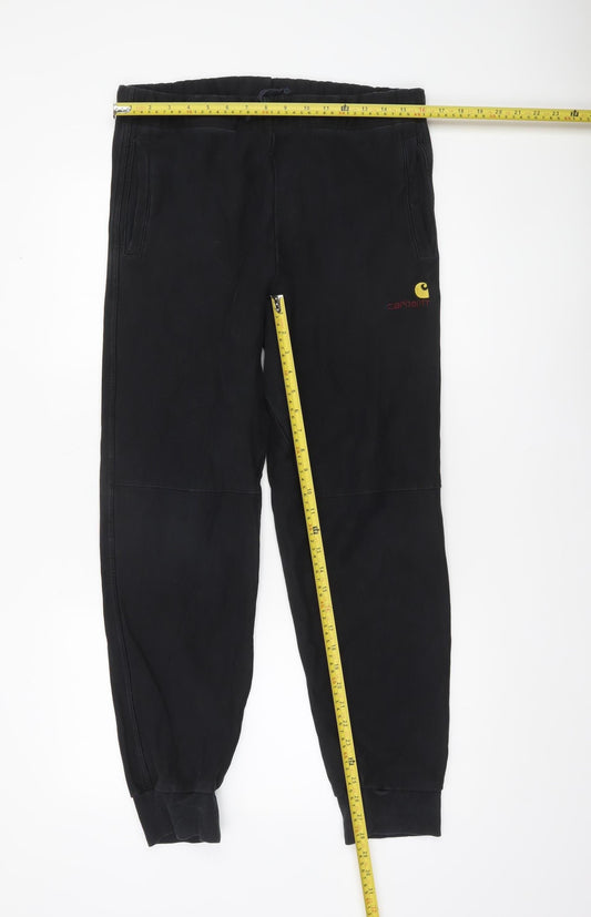 Carhartt WIP Men's Black Jogger Sweatpants M Cotton Blend