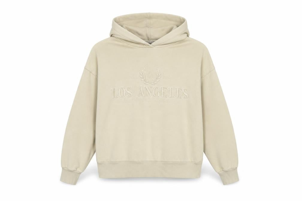 Womens UK Size M Zara Beige Pullover Hoodie