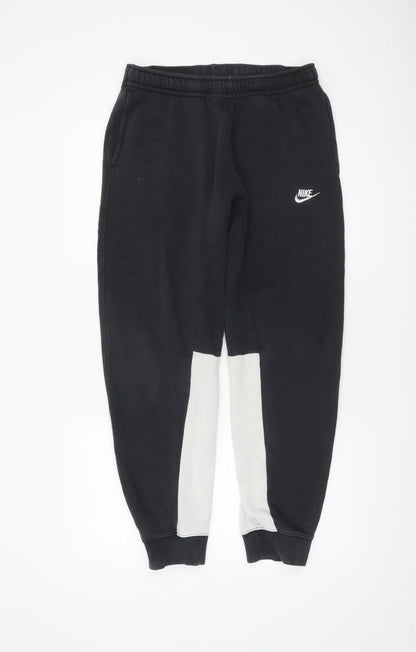 Nike Men's Black Joggers M Regular Fit Fleece Sweatpants