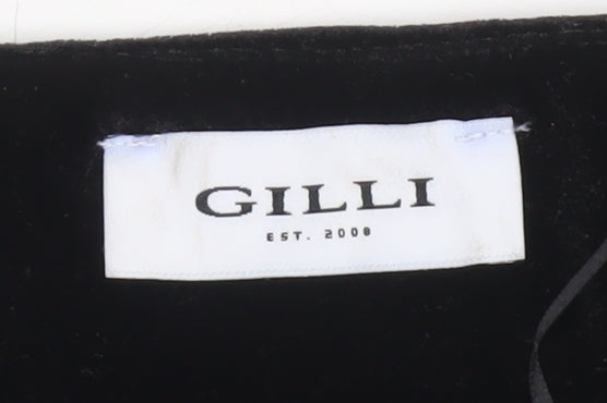 Womens UK Size M Gilli Black Cropped Blouse