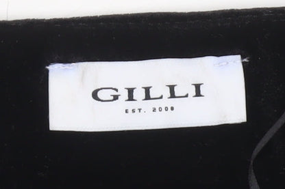 Womens UK Size M Gilli Black Cropped Blouse