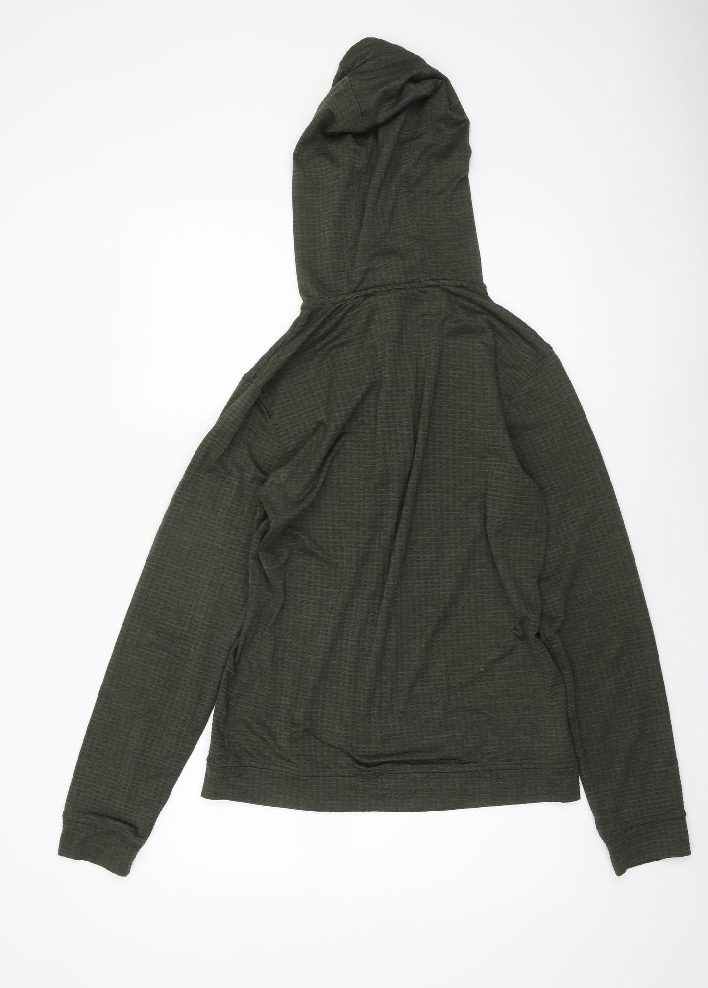 Mens UK Size S Penn Green 1/2 Zip Hoodie