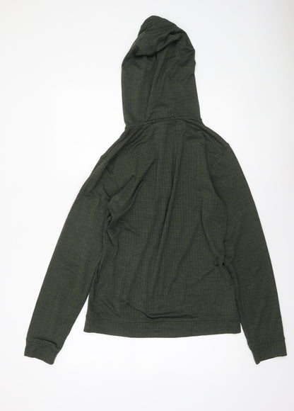 Mens UK Size S Penn Green 1/2 Zip Hoodie