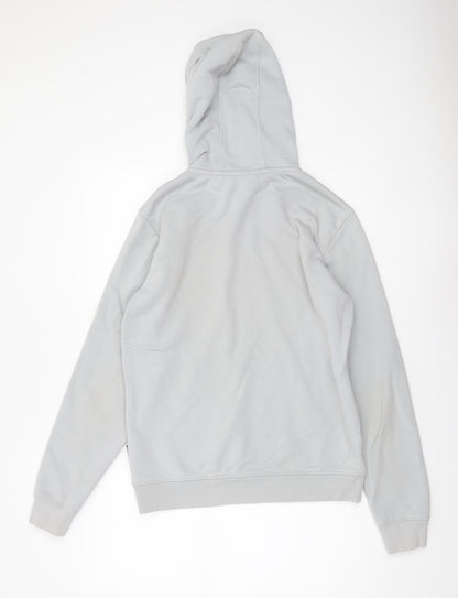 Mens UK Size S Napapijri Grey Pullover Hoodie