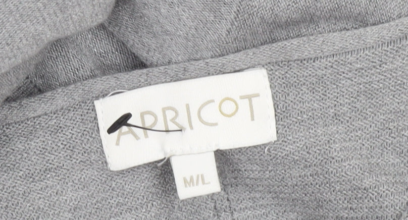 Womens UK Size M Apricot Grey Tunic Jumper