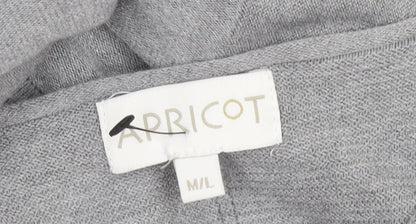 Womens UK Size M Apricot Grey Tunic Jumper