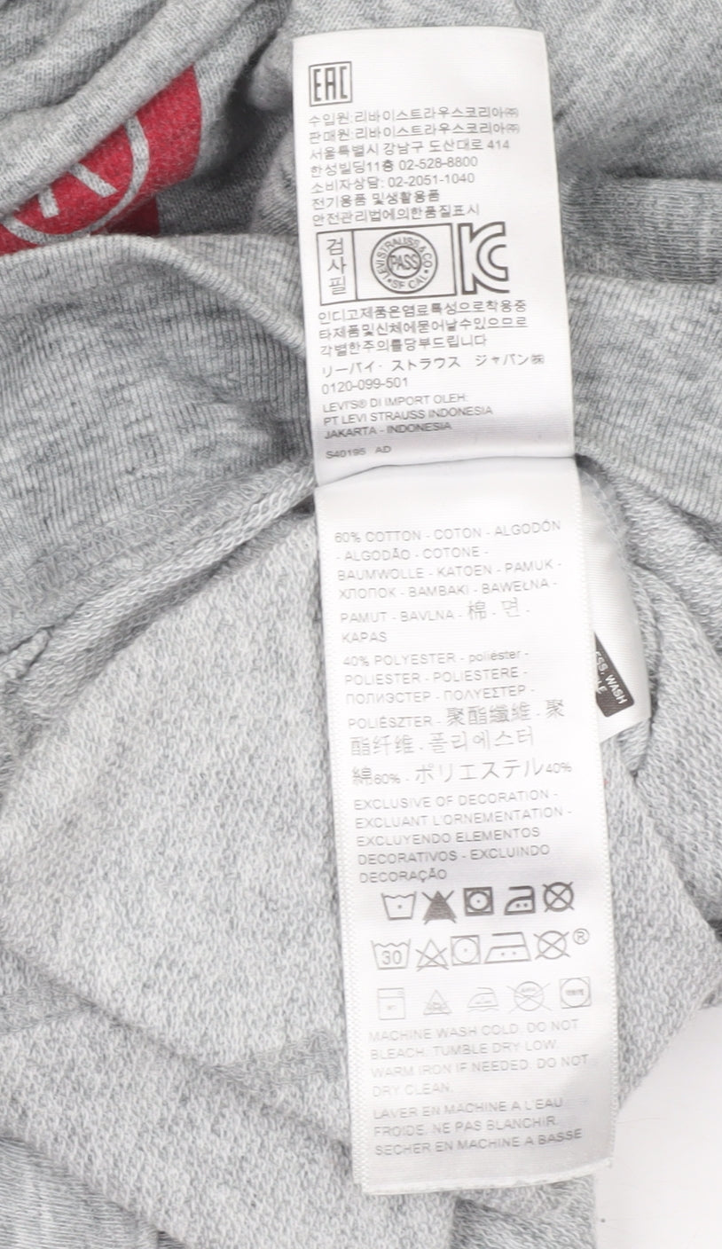 Womens UK Size M Levi's Grey Pullover Hoodie