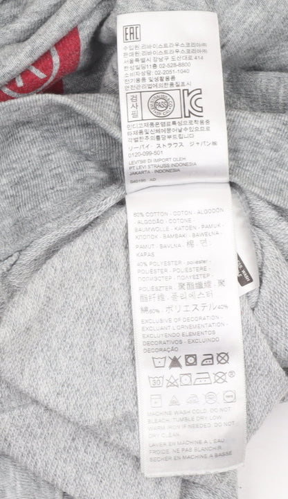 Womens UK Size M Levi's Grey Pullover Hoodie