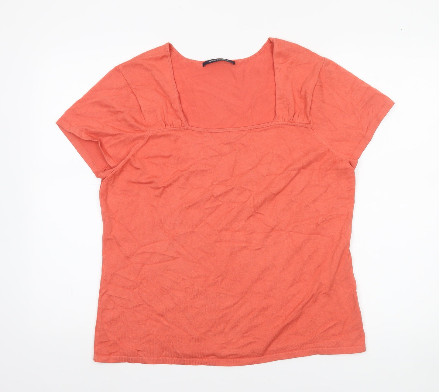 Womens UK Size L Windsmoor Orange Basic T-Shirt