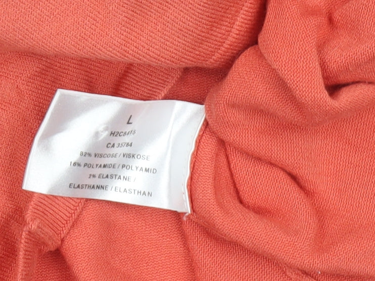 Womens UK Size L Windsmoor Orange Basic T-Shirt