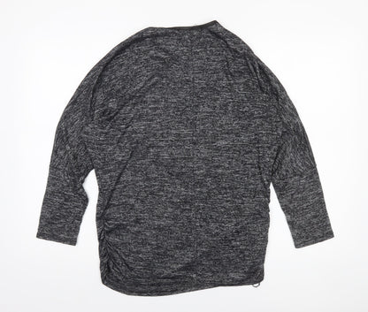 Womens UK Size L Mela London Grey Tunic Blouse