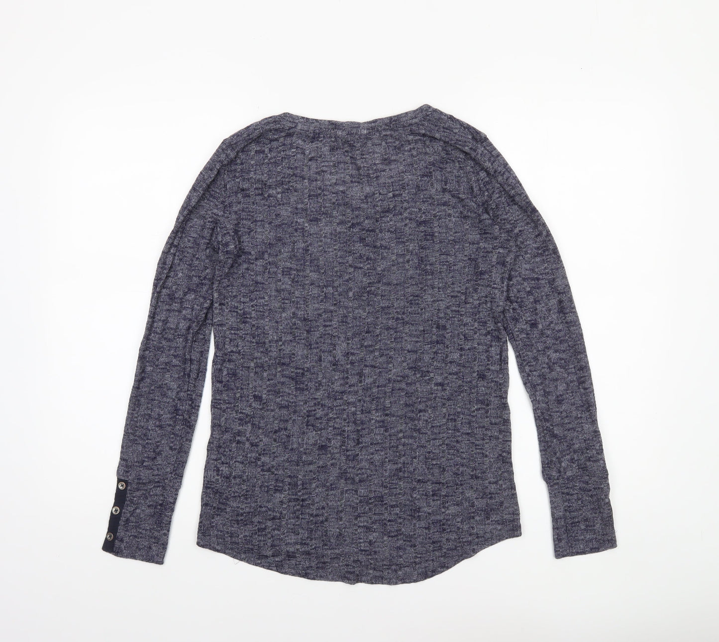 Falmer Heritage Women's Blue Long Sleeve Henley Top Size 10