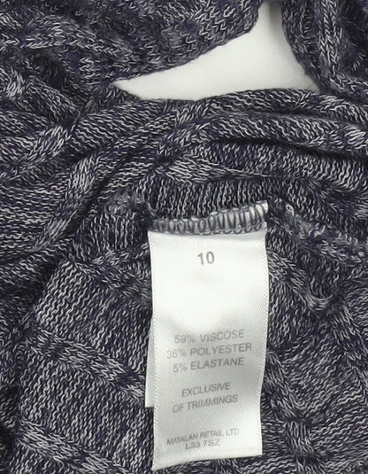 Falmer Heritage Women's Blue Long Sleeve Henley Top Size 10