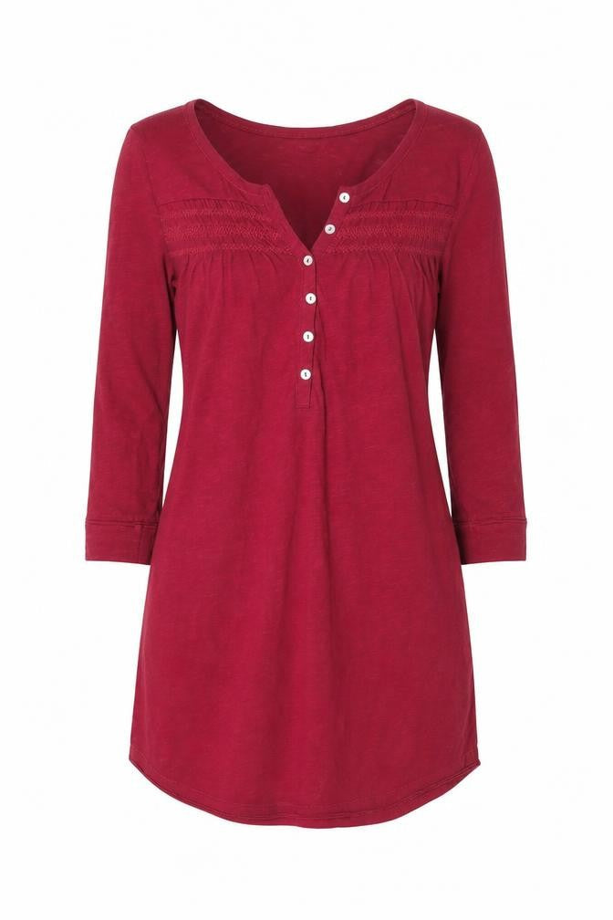 Womens UK Size S H&M Red Tunic Blouse