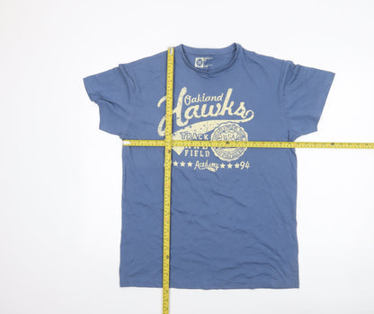 Mens UK Size M Cedar Wood State Blue  T-Shirt