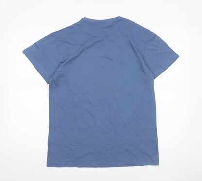 Mens UK Size M Cedar Wood State Blue  T-Shirt