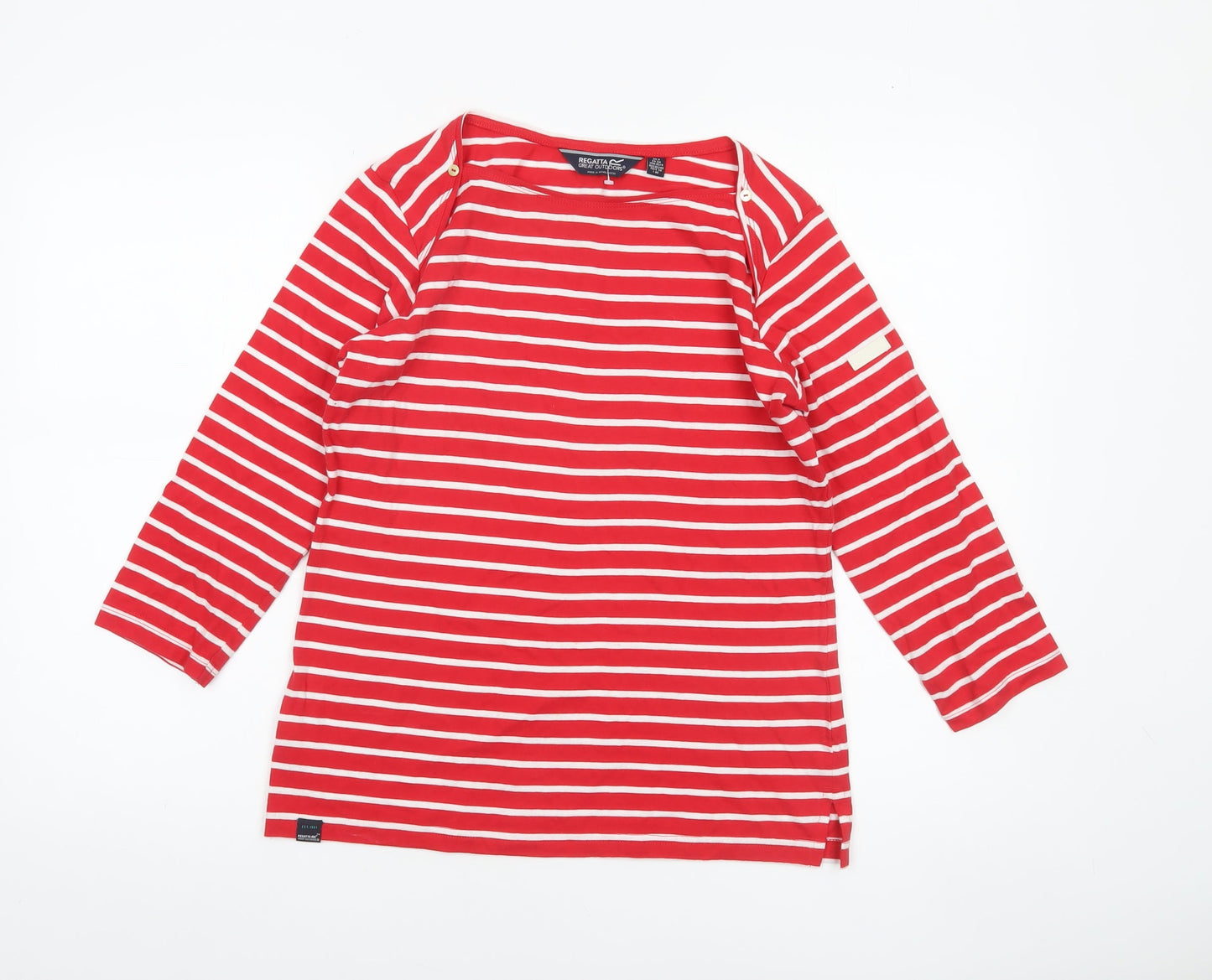 Womens UK Size 8 Regatta Red Basic T-Shirt