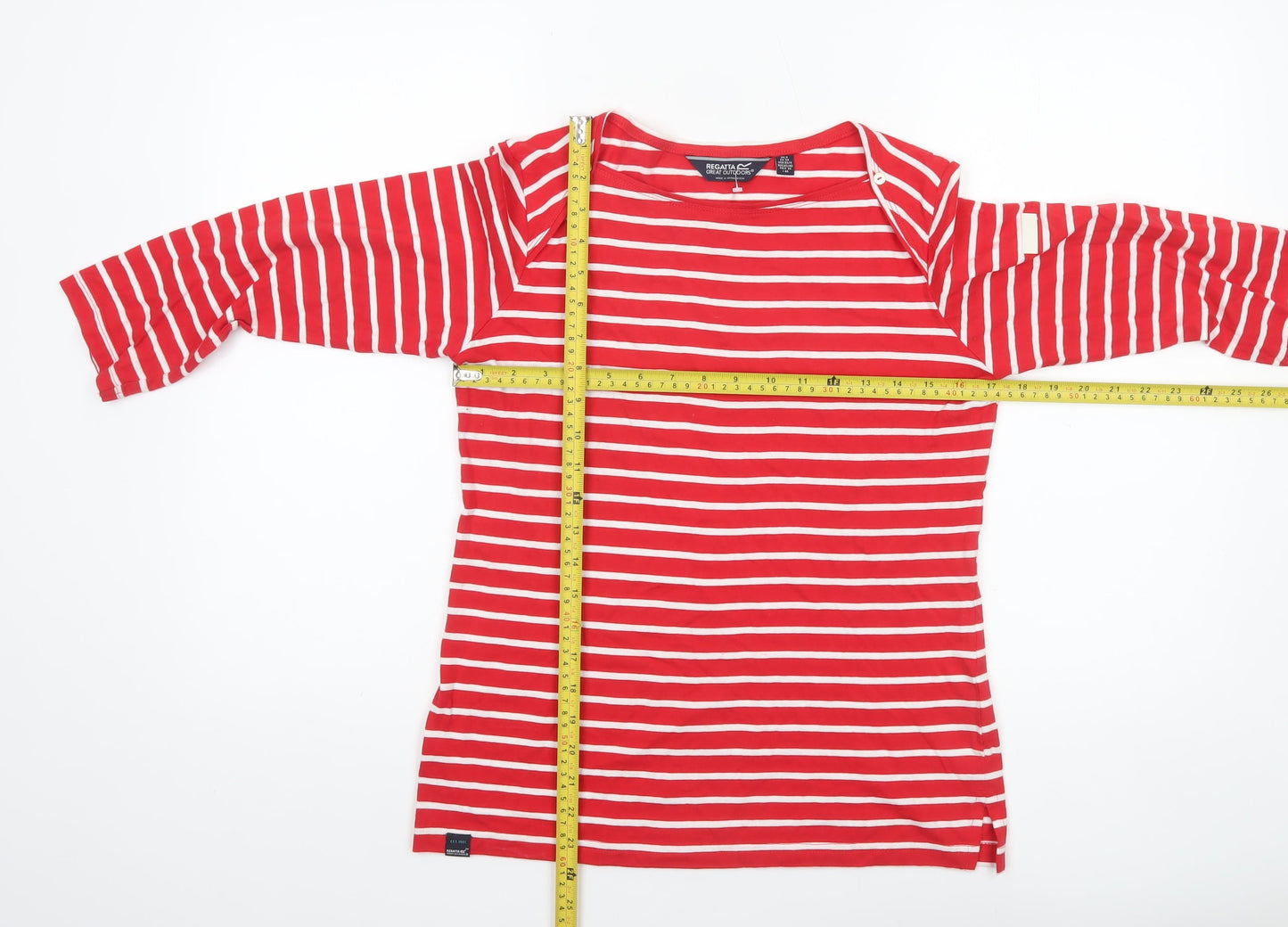 Womens UK Size 8 Regatta Red Basic T-Shirt