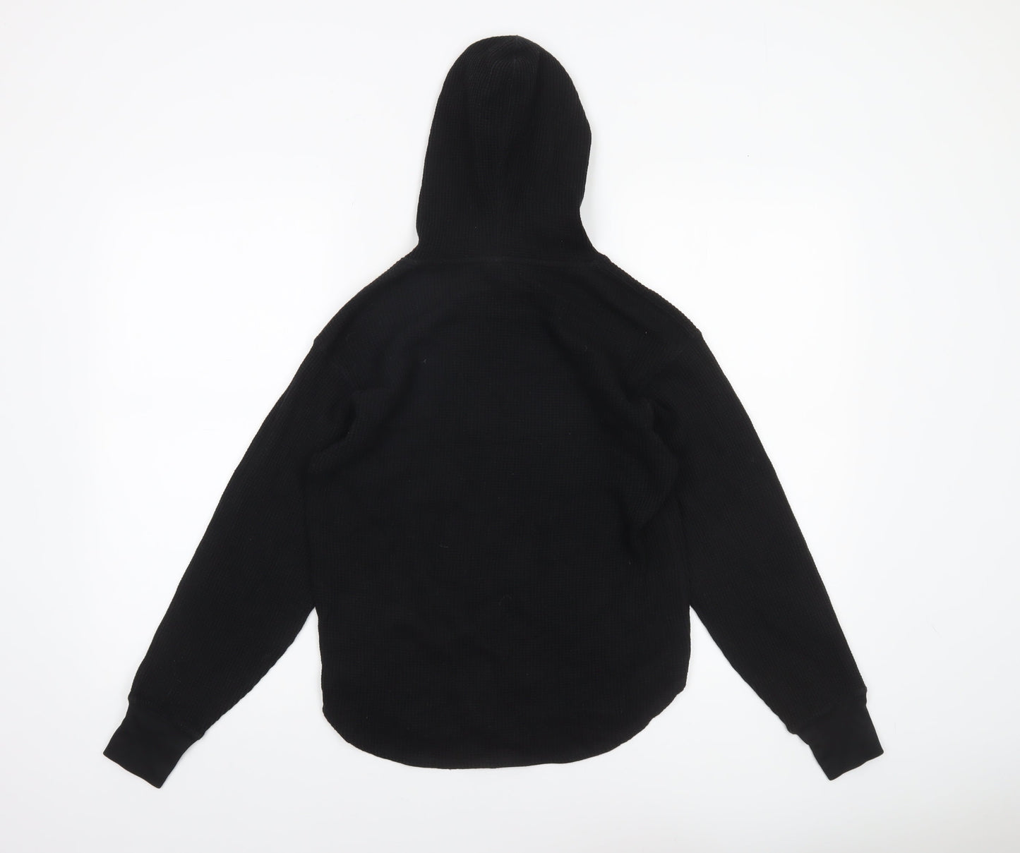 Womens UK Size XS Uniqlo Black Pullover Hoodie