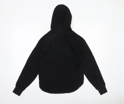 Womens UK Size XS Uniqlo Black Pullover Hoodie