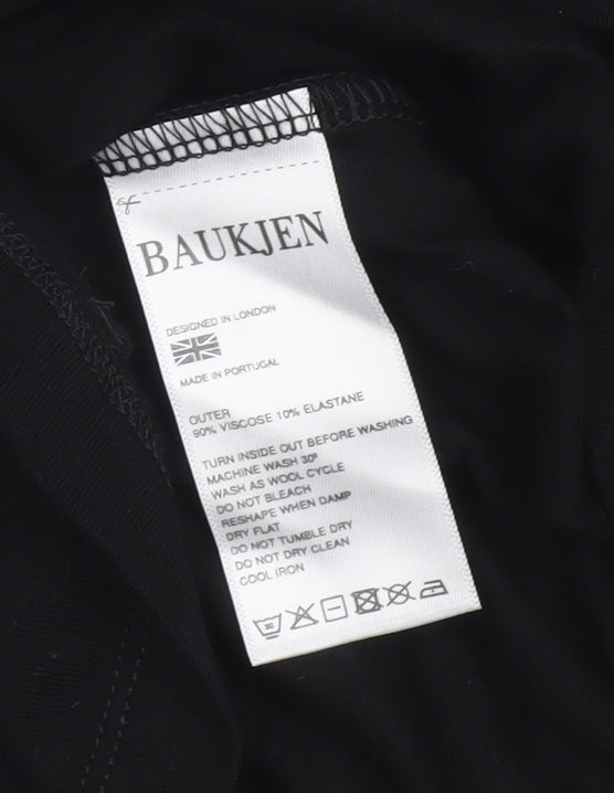 Womens UK Size 6 Baukjen Black Basic T-Shirt